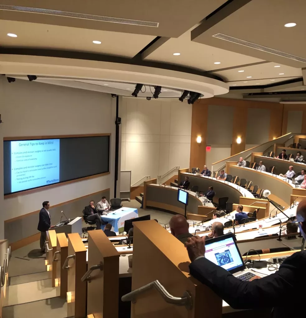 MCC Audio Visual solutions in a classroom auditorium featuring sound systems and presentation solutions