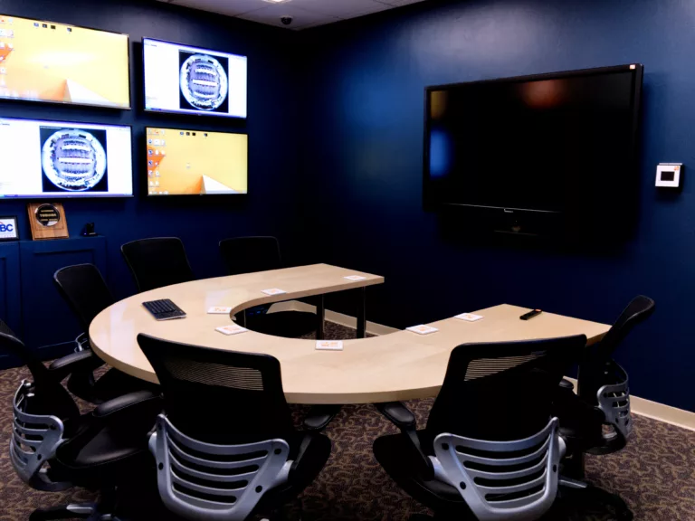 Step into MCC's Memphis audio visual solutions demo room. Witness our advanced audio-visual capabilities, key card control systems, and CCTV cameras in action. Boost your security and enhance your communications with MCC's reliable, high-tech commercial security systems and business audio visual solutions.