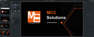 MCC Media Content Editor screen