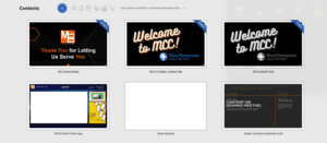 MCC Media contents section
