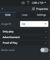 MCC Media Slide Properties