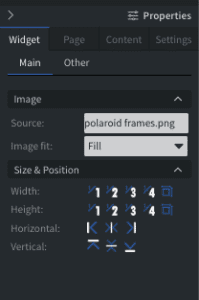 MCC Media Widgets panel