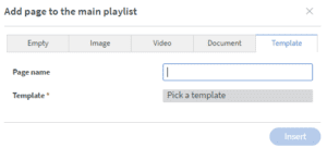 MCC Media Add Template to Content