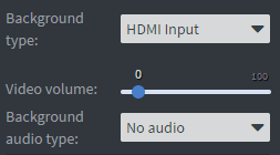 HDMI input settings