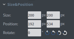 size and position properties other