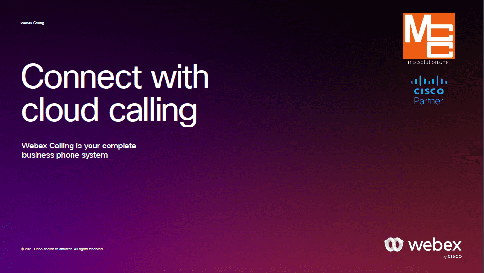 Webex Connect with Cloud Calling ebook graphic