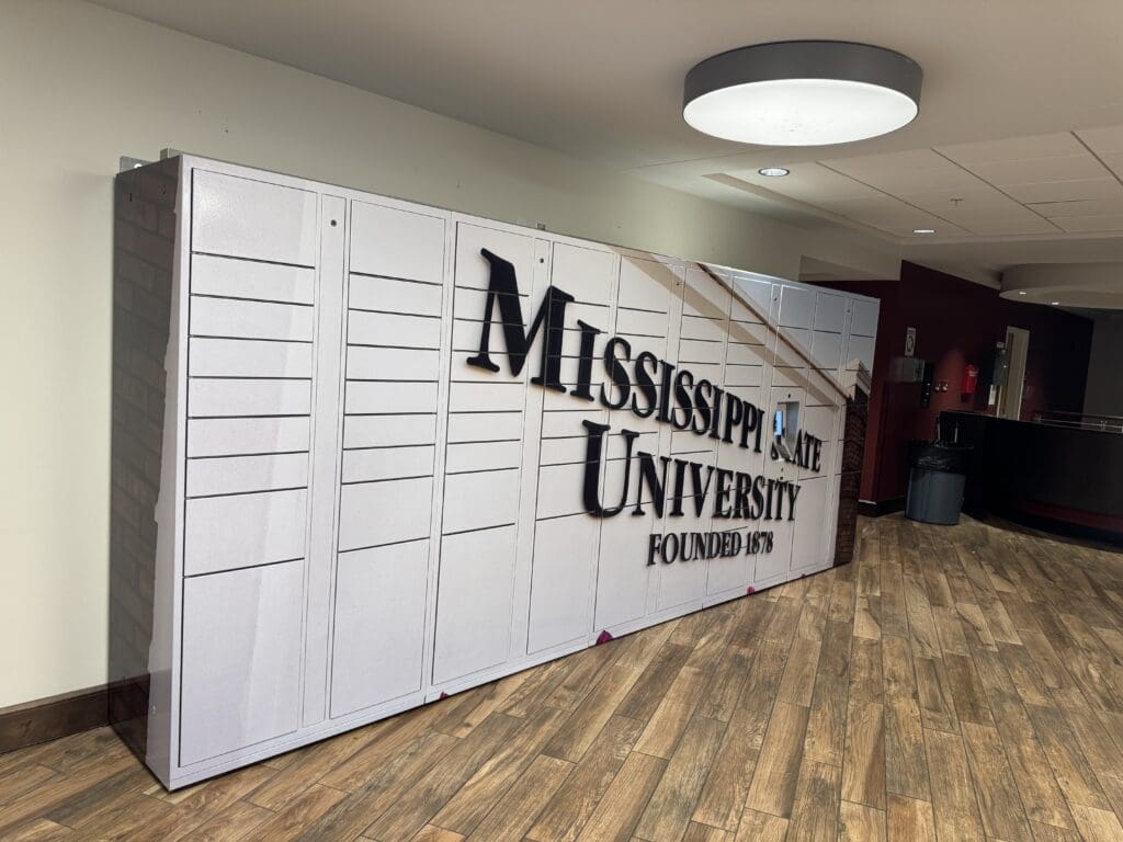 Mississippi State University parcel lockers