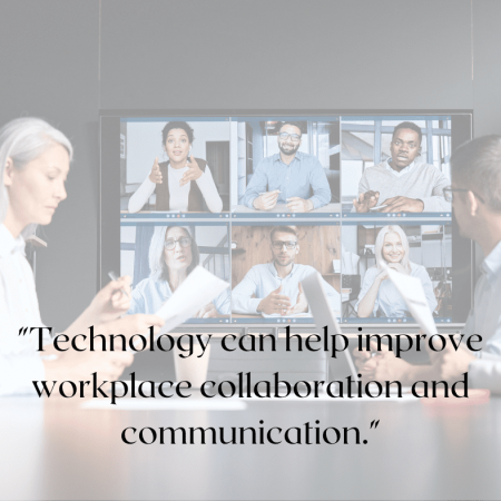 A compelling scene from an MCC blog post showing a team of professionals engaged in a video conference meeting, embodying the power of modern technology in fostering improved workplace collaboration and communication. This image underscores the transformational benefits of leveraging advanced solutions to revolutionize business operations. Stay ahead of the curve by embracing innovative communication methods that drive productivity, efficiency, and success in today's digital age.