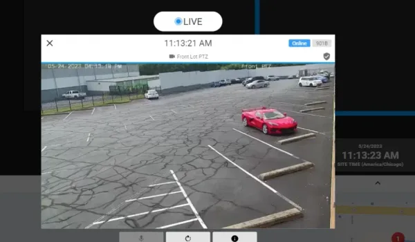 security camera live view