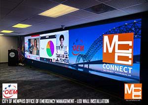 MCC LED wall digital display installation MCC LED wall digital display installation