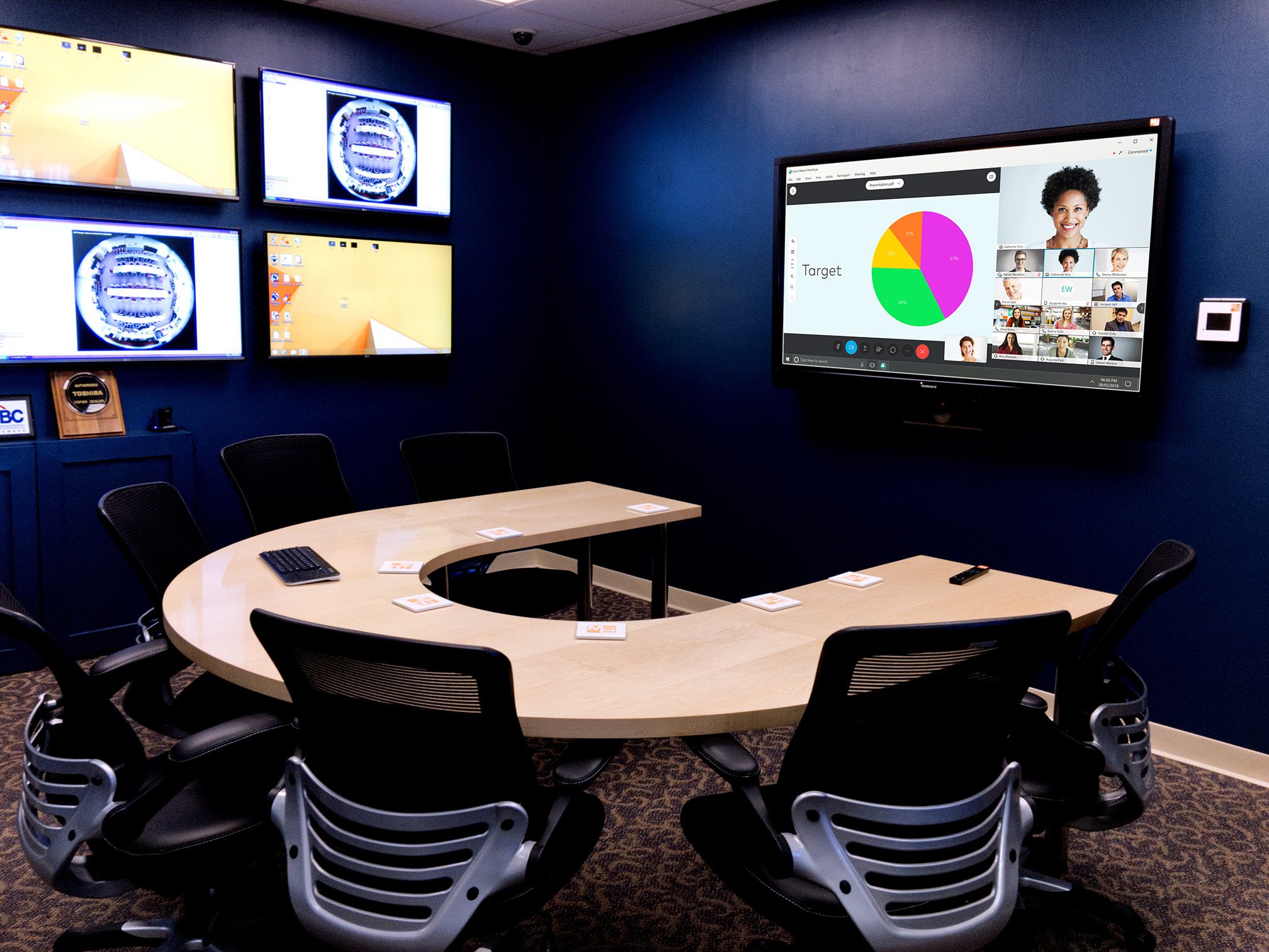 cctv demo for presentation page MCC Presentation Solutions -- Conference Room and Boardroom audio visual installation