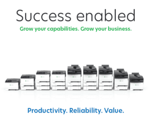 Lexmark office equipment - Success Enabled graphic