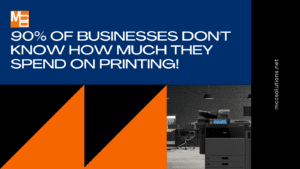 90% of business owners know how much they spend on printing - graphic - MCC