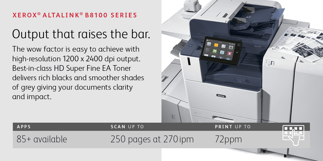 Xerox Altalink B8100 office copiers from MCC