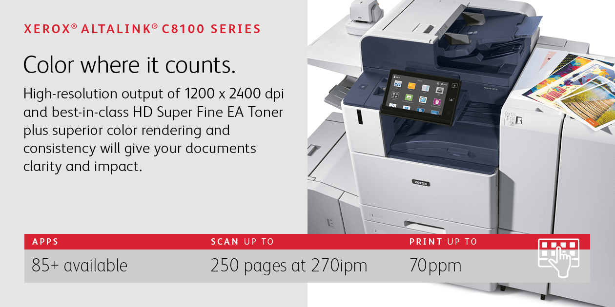 Xerox Altalink C8100 office copiers from MCC